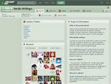 Tablet Screenshot of nordic-writing.deviantart.com