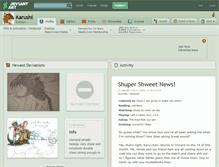 Tablet Screenshot of karushi.deviantart.com