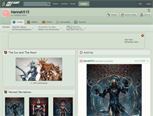 Tablet Screenshot of hannah515.deviantart.com