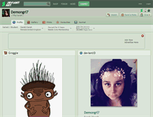 Tablet Screenshot of demongrl7.deviantart.com