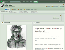 Tablet Screenshot of kotta-kasai.deviantart.com