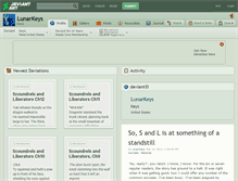 Tablet Screenshot of lunarkeys.deviantart.com