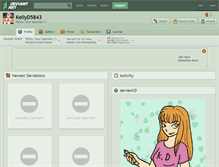 Tablet Screenshot of kellyd5843.deviantart.com