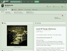 Tablet Screenshot of brokenlens.deviantart.com