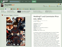 Tablet Screenshot of ninja-8004.deviantart.com