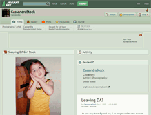 Tablet Screenshot of cassandrastock.deviantart.com