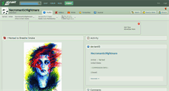 Desktop Screenshot of necromanticnightmare.deviantart.com