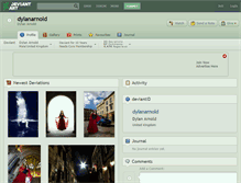 Tablet Screenshot of dylanarnold.deviantart.com