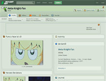 Tablet Screenshot of meta-knight-fan.deviantart.com