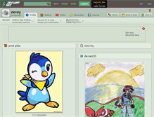 Tablet Screenshot of eevey.deviantart.com