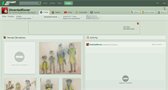 Desktop Screenshot of dimentedflower.deviantart.com