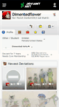 Mobile Screenshot of dimentedflower.deviantart.com
