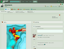 Tablet Screenshot of etherstorm.deviantart.com