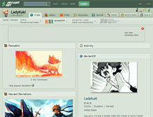 Tablet Screenshot of ladykuki.deviantart.com