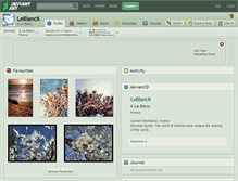 Tablet Screenshot of leblanck.deviantart.com