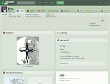 Tablet Screenshot of eryu.deviantart.com