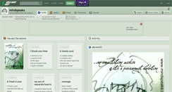 Desktop Screenshot of mindspeaks.deviantart.com