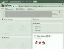 Tablet Screenshot of kisukeplz.deviantart.com