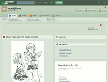 Tablet Screenshot of momiji-love.deviantart.com