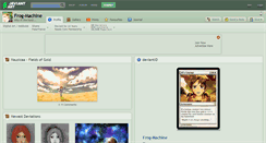 Desktop Screenshot of frog-machine.deviantart.com