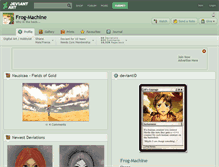 Tablet Screenshot of frog-machine.deviantart.com