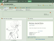 Tablet Screenshot of procrasturbation.deviantart.com