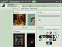 Tablet Screenshot of hunterfail.deviantart.com