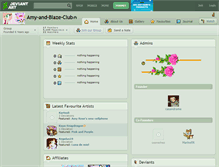 Tablet Screenshot of amy-and-blaze-club.deviantart.com