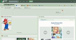 Desktop Screenshot of halfdragondemon.deviantart.com
