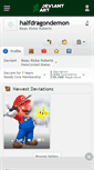 Mobile Screenshot of halfdragondemon.deviantart.com