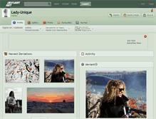Tablet Screenshot of lady-unique.deviantart.com