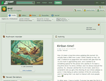 Tablet Screenshot of evui.deviantart.com