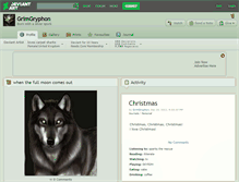 Tablet Screenshot of grimgryphon.deviantart.com