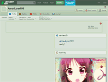 Tablet Screenshot of anna-lynn101.deviantart.com