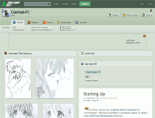 Tablet Screenshot of clannad-fc.deviantart.com