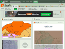 Tablet Screenshot of chevyrw.deviantart.com