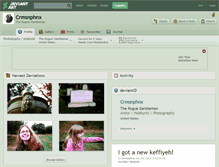 Tablet Screenshot of crmsnphnx.deviantart.com