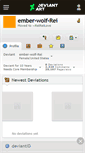 Mobile Screenshot of ember-wolf-rei.deviantart.com