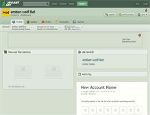 Tablet Screenshot of ember-wolf-rei.deviantart.com