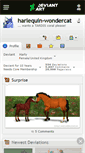 Mobile Screenshot of harlequin-wondercat.deviantart.com