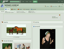 Tablet Screenshot of harlequin-wondercat.deviantart.com