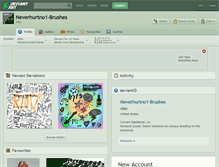 Tablet Screenshot of neverhurtno1-brushes.deviantart.com