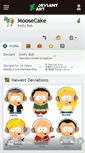 Mobile Screenshot of moosecake.deviantart.com