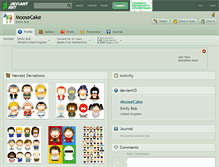 Tablet Screenshot of moosecake.deviantart.com