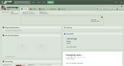 Desktop Screenshot of cold-storage.deviantart.com