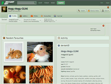 Tablet Screenshot of megu-megu-gumi.deviantart.com