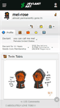 Mobile Screenshot of mel-rose.deviantart.com