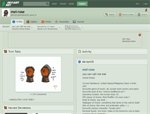 Tablet Screenshot of mel-rose.deviantart.com
