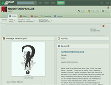 Tablet Screenshot of handeyenerfanclub.deviantart.com