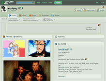 Tablet Screenshot of leedakay1121.deviantart.com